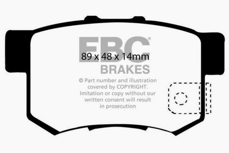 EBC 97 Acura CL 2.2 Greenstuff Rear Brake Pads DP21193