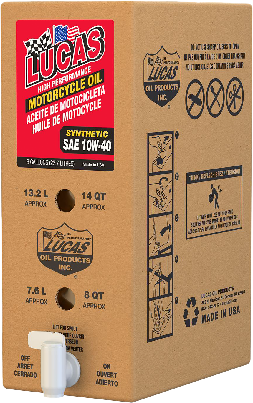 LUCAS Synthetic High Performance Oil 10w40 6 Gal Bib 18040
