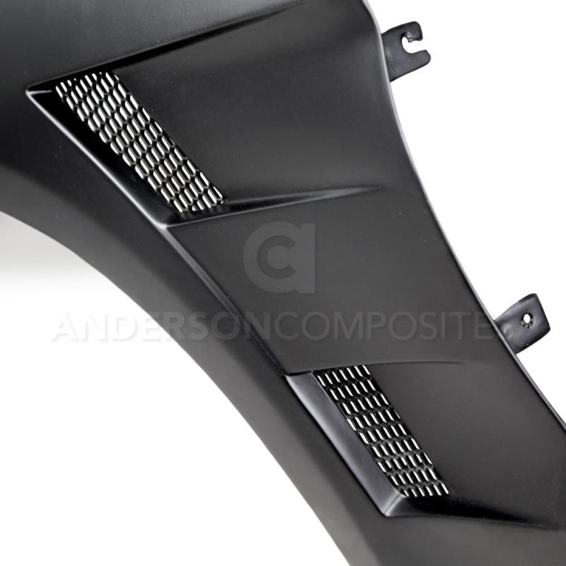 Anderson Composites 15-16 Ford Mustang Type-AT Fiberglass Fenders (0.4in Wider) AC-FF15FDMU-AT-GF
