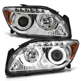 ANZO 2005-2010 Scion Tc Projector Headlights w/ Halo Chrome (CCFL) 121120