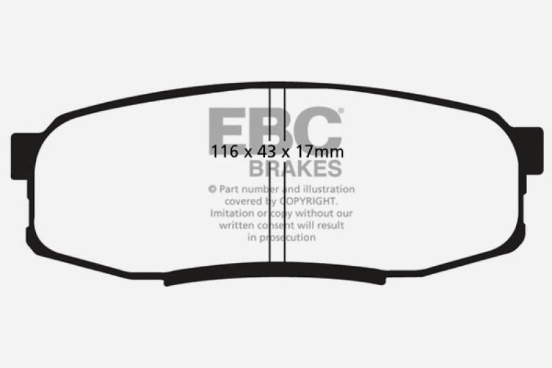 EBC 08+ Lexus LX570 5.7 Ultimax2 Rear Brake Pads UD1304