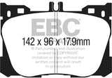 EBC 2017+ Mercedes-Benz E300 (W213) 2.0L Turbo Redstuff Front Brake Pads DP33070C