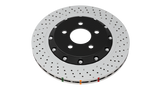 DBA 5000 Series Drilled and Dimpled Rear Replacement Rotor 09-16 Nissan R35 GTR with Alcon Brake Kit