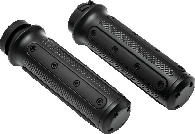 Kuryakyn Heavy Industry Grips Dual Cable Black 6121