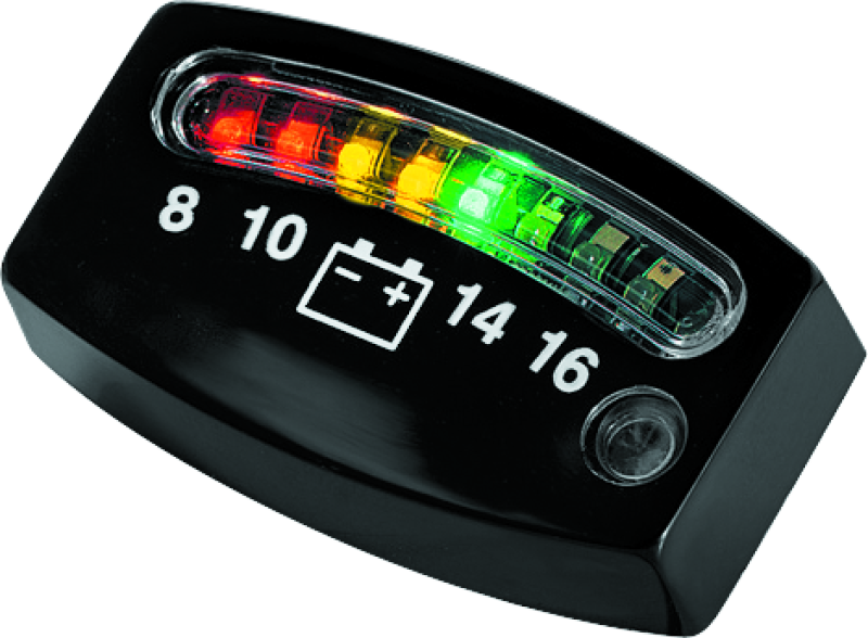 Kuryakyn LED Battery Gauge Universal Black 4218