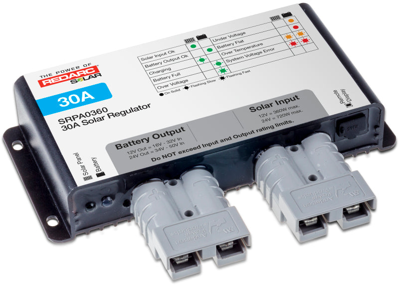 REDARC Solar Regulator w/Anderson Connect - 30A SRPA0360