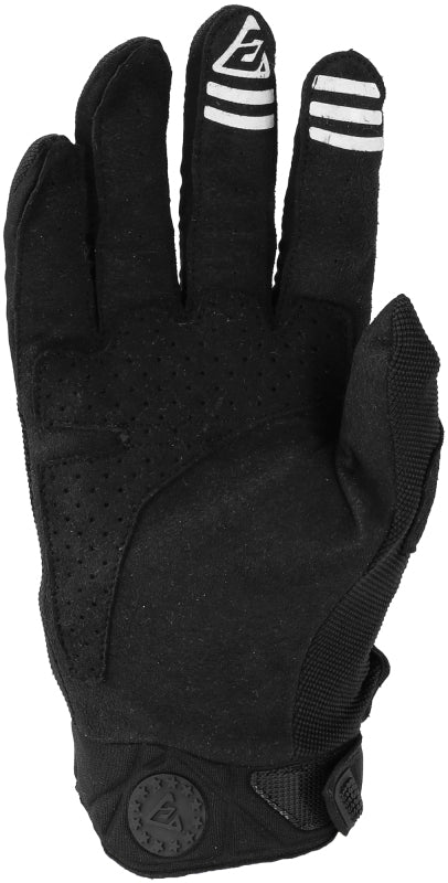 Answer 25 Peak Gloves Black/White - XS 442770