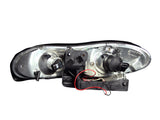ANZO 1998-2002 Chevrolet Camaro Projector Headlights w/ Halo Chrome 121159
