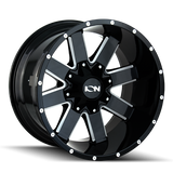 ION Type 141 17x9 / 5x114.3 BP / 18mm Offset / 87mm Hub Gloss Black Milled Wheel
