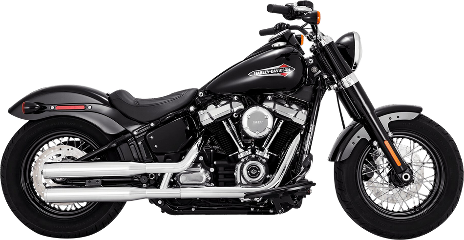 VANCE & HINES Eliminator 300 Slip-On Mufflers - Chrome Softail  2018-2022  16312