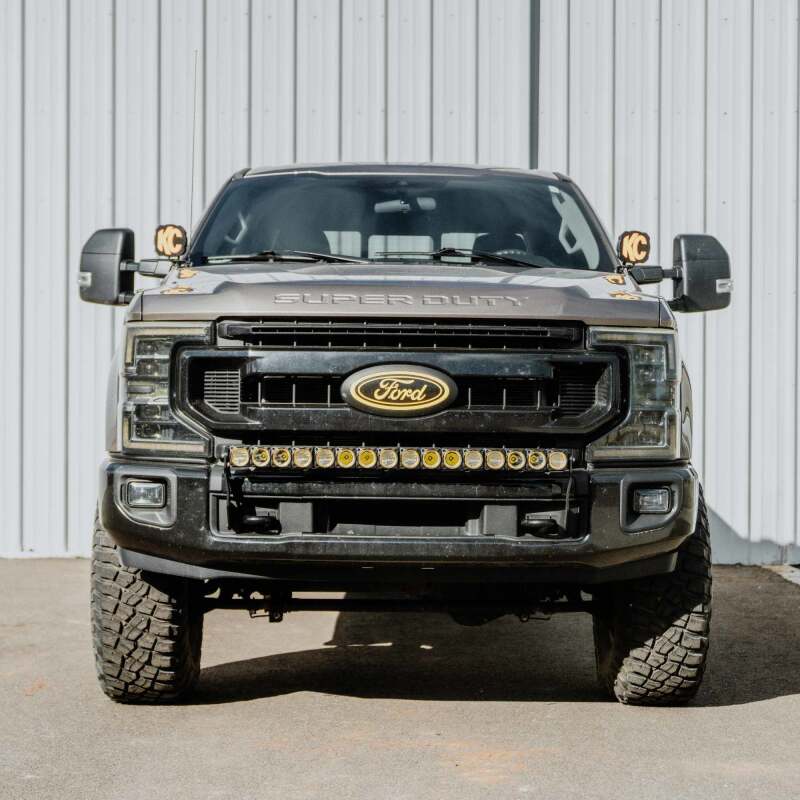 KC HiLiTES 11-16 Ford Super Duty Front Bumper Light Bar Mount For 40in Flex Era LED Light Bar 7353