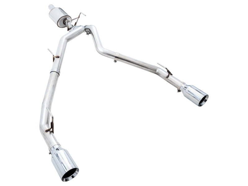 AWE Tuning 09-18 RAM 1500 5.7L (w/o Cutout) 0FG Dual Rear Exit Cat-Back Exhaust - Chrome Silver Tips 3015-32101