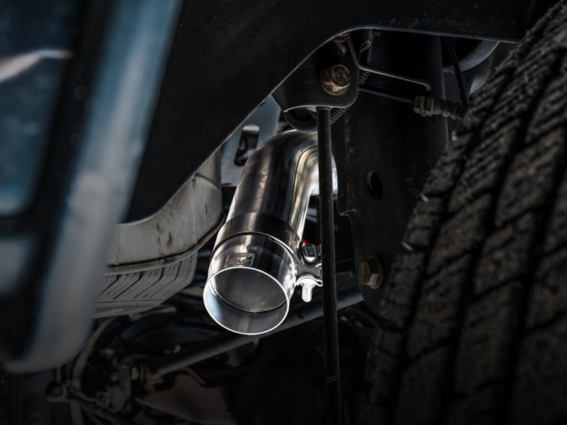 AWE Tuning 09-18 RAM 1500 5.7L (w/o Cutout) 0FG Single Side Exit Cat-Back Exhaust - Diamond Blk Tips 3015-33309