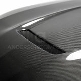 Anderson Composites 2018 Ford Mustang Type-GR Double Sided Carbon Fiber Hood AC-HD18FDMU-GR-DS