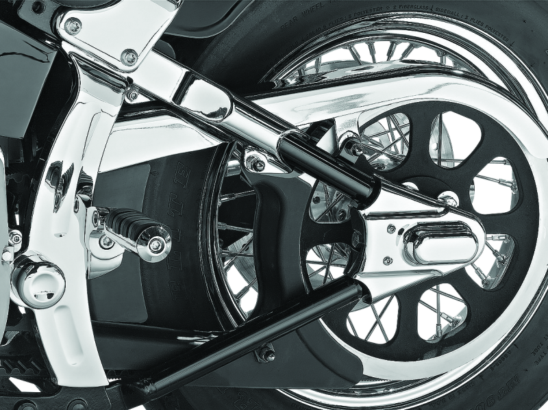 Kuryakyn Boomerang-Rahmenabdeckungen für 00–07 Softail, Chrom, 7851