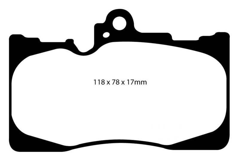 EBC 07-08 Lexus GS350 3.5 RWD Yellowstuff Front Brake Pads DP41589R