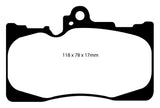 EBC 07-08 Lexus GS350 3.5 RWD Yellowstuff Front Brake Pads DP41589R
