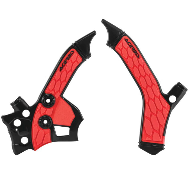 Acerbis 13-20 Honda CRF250L Frame Guards- X-Grip - Black/Red 2726851042