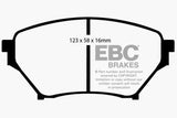 EBC 01-03 Mazda Miata MX5 1.8 (Sports Suspension) Greenstuff Front Brake Pads DP21452