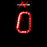 ANZO 2003-2006 Chevy Silverado 1500 LED Taillights Plank Style Black w/Smoke Lens 311328