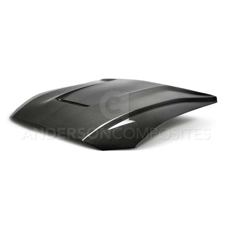 Anderson Composites 2018 Ford Mustang Type-GR Double Sided Carbon Fiber Hood AC-HD18FDMU-GR-DS