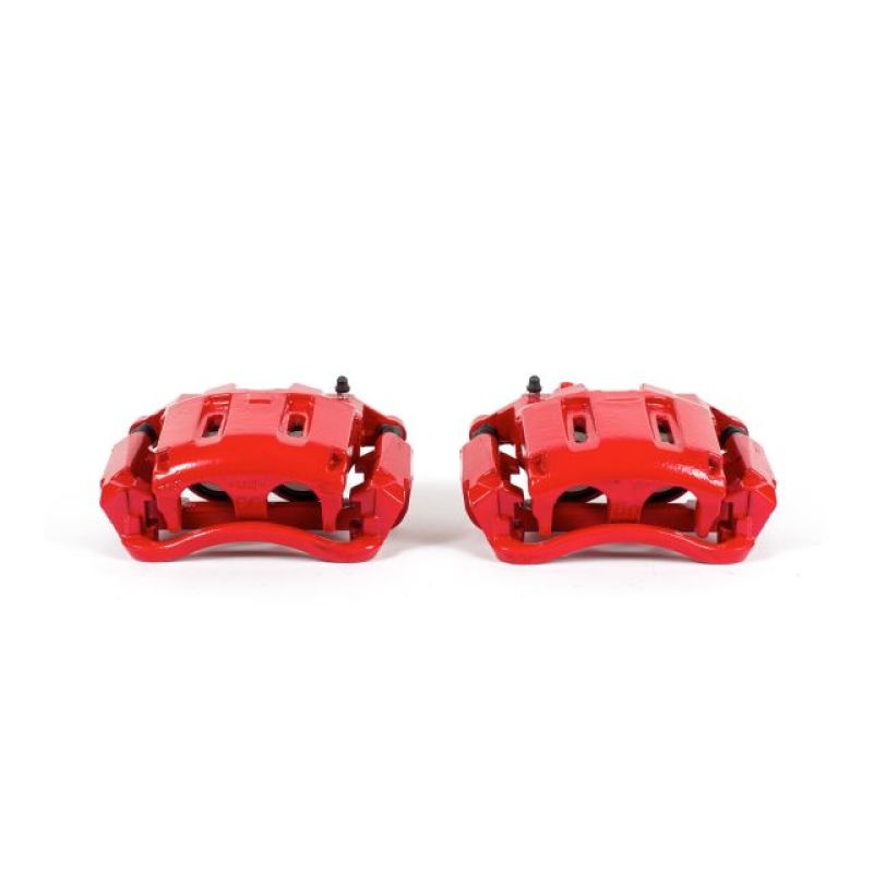 Power Stop 05-12 Ford F-350 Super Duty Front Red Calipers w/Brackets - Pair S4996