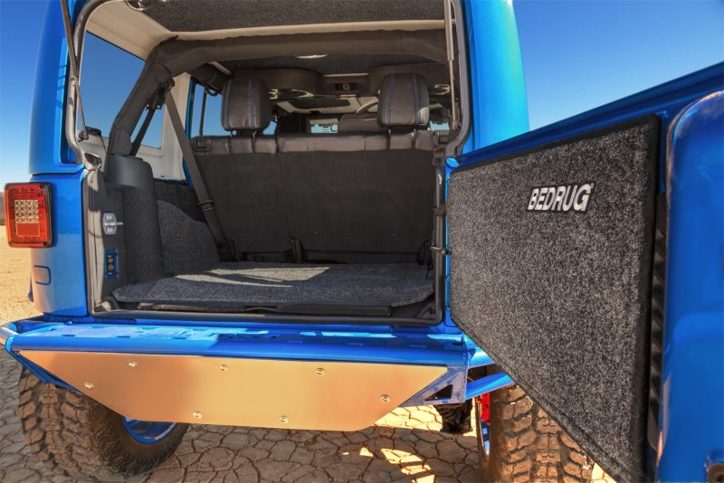 BedRug 07-10 Jeep JK Unlimited 4Dr Rear 5pc Cargo Kit (Incl Tailgate & Tub Liner) BRJK07R4