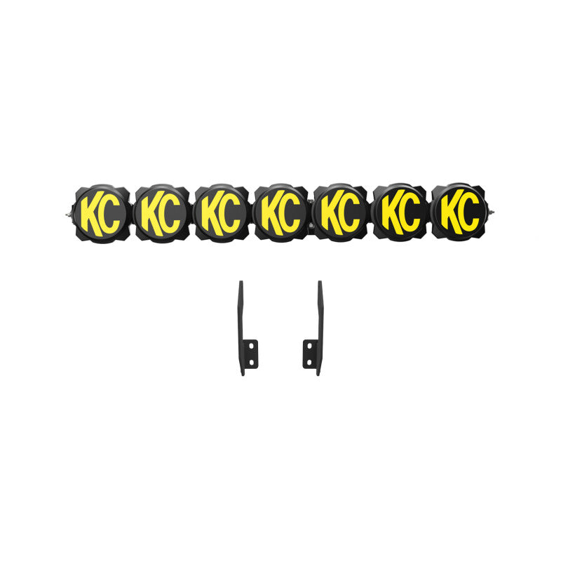 KC HiLiTES 11-16 Ford Super Duty Gravity LED Pro6 7-Light Bar Kit - Front Bumper 91344