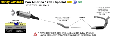 Arrow HD1250 Pan America '20/22 Racing St. Colector descatalizado de acero inoxidable 72188pd