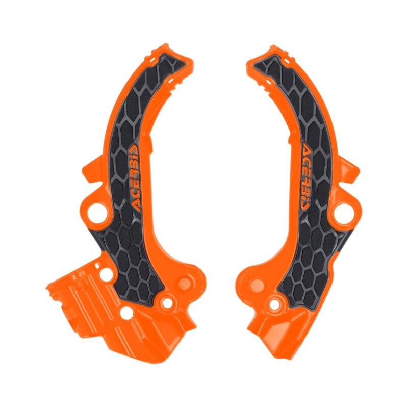 Acerbis 2024 KTM SX65 X-Grip Frame Guard - Orange/Black 2985891008