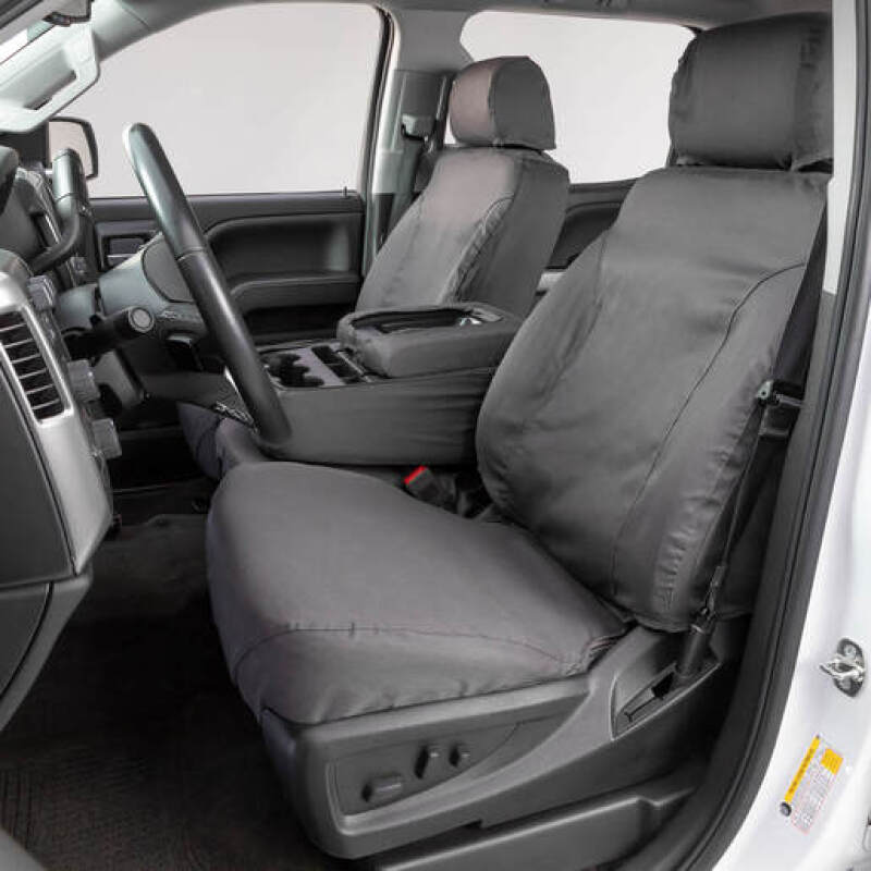 Covercraft 99-02 Chevrolet Polycotton SeatSaver Custom Front Row Seat Covers - Grey SS3245PCGY