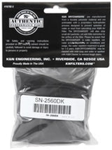K&N Filter Wrap Drycharger Oval Tapered Black - 3.25in Base I/S Width x 2.5in Top I/S Width x 7in H SN-2560DK