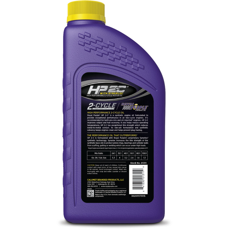 Royal Purple HP 2-C Synthetic 2-Cycle Motor Oil - 1 Quart 6311