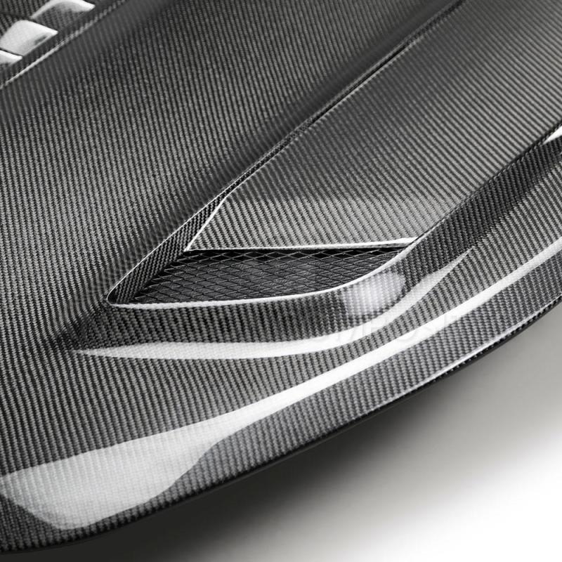 Anderson Composites 16-19 Chevrolet Camaro Double Sided Carbon Fiber Type-T2 Style Hood AC-HD19CHCAM-T2-DS