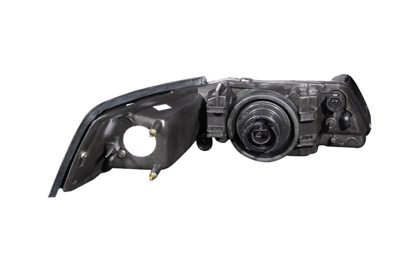 ANZO 1999-2004 Ford Mustang Crystal Headlights Black 121040