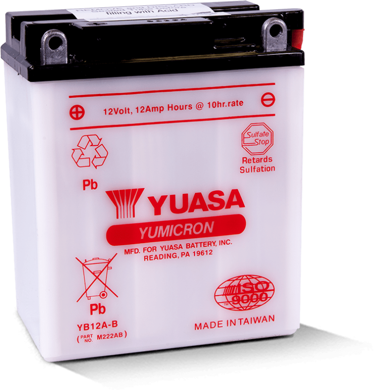 Yuasa YB12A-B Yumicron 12 Volt Battery YUAM222AB