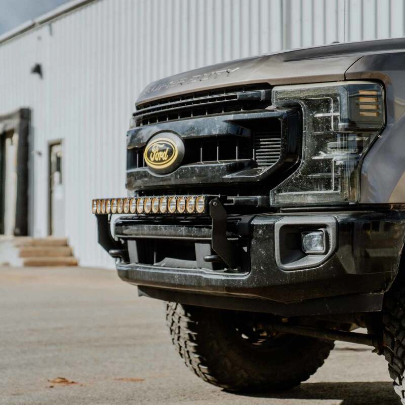 KC HiLiTES 11-16 Ford Super Duty Front Bumper Light Bar Mount For 40in Flex Era LED Light Bar 7353