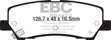 EBC 15+ Ford Mustang 2.3 Turbo Redstuff Rear Brake Pads DP33041C