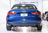 AWE Tuning Audi 8V A3 Touring Edition Exhaust - Dual Outlet Chrome Silver 90 mm Tips 3015-32056