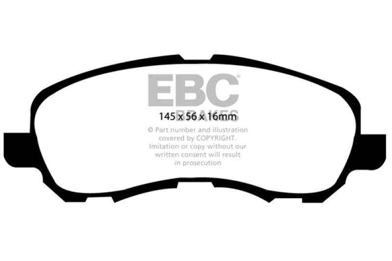 EBC 11-14 Chrysler 200 2.4 Ultimax2 Front Brake Pads UD866