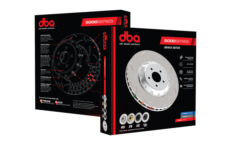 DBA 09-14 Cadillac CTS-V / 12-14 Chevy Camaro ZL1 - T3 5000 Series Slotted Right Front Rotor