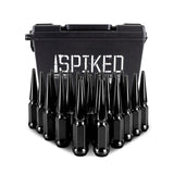 Mishimoto Mishimoto Steel Spiked Lug Nuts M14 x 1.5 24pc Set Black MMLG-SP1415-24BK