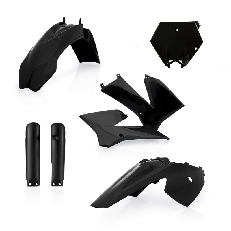 Acerbis 03-12 KTM SX85/ 04-11 SX105 Full Plastic Kit - Black 2253110001