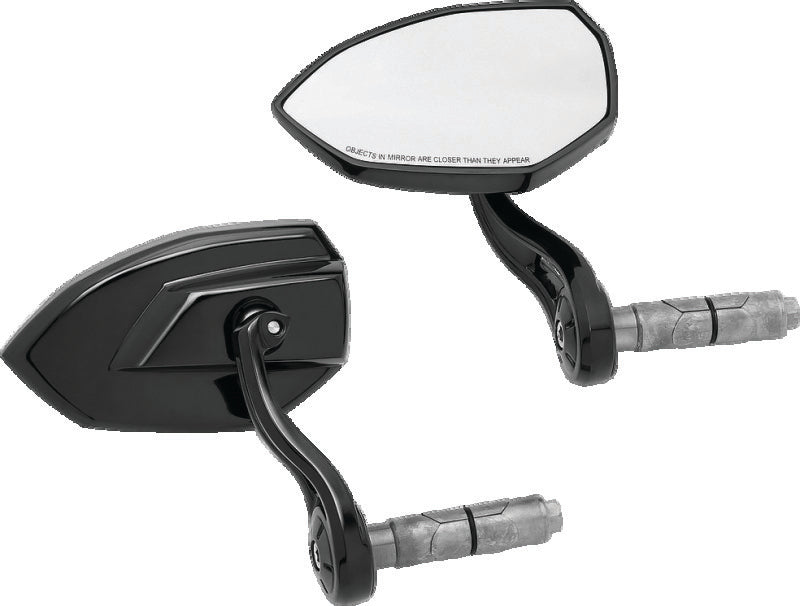 Kuryakyn Phantom Bar End Mirror Gloss Black 1959