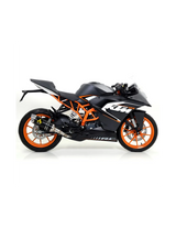 71813AON  Arrow Thunder Exhaust, Aluminum Dark for KTM RC 125 / Duke 390 / RC390 2013-2016