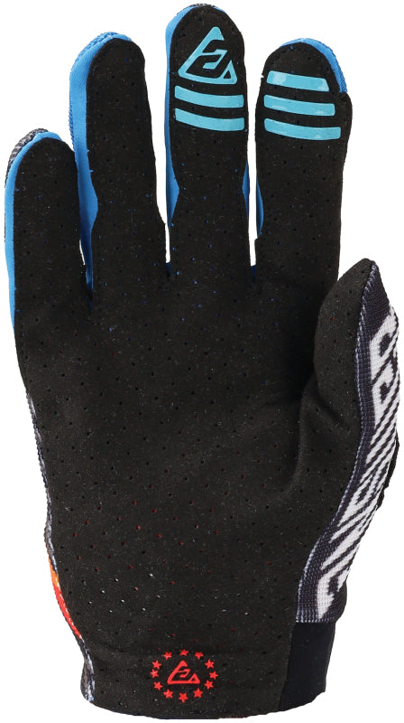 Answer 25 Aerlite Drip Gloves Black/White/Rainbow Youth - Small 442832