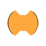 KC HiLiTES SlimLite 8in. LED Light Shield (Shield Only) - Amber 5208