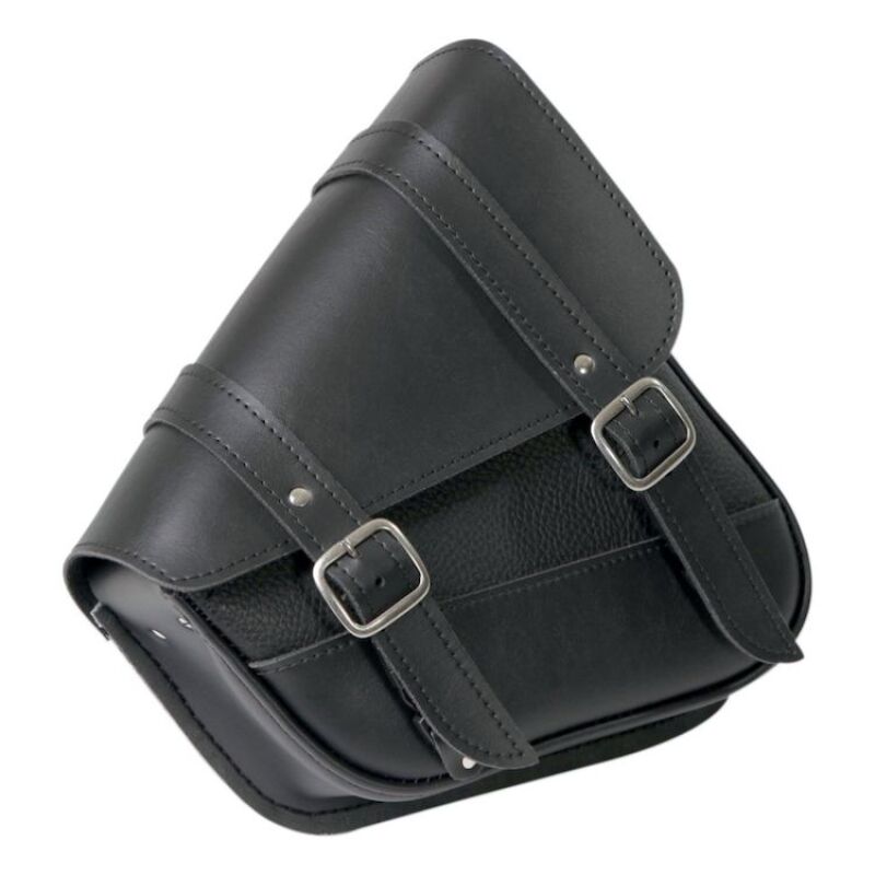 Willie & Max Universal Black Jack Compact Slant Saddlebag Set (12inL x 9.5inH x 5.5 inW) - Black 59588-00