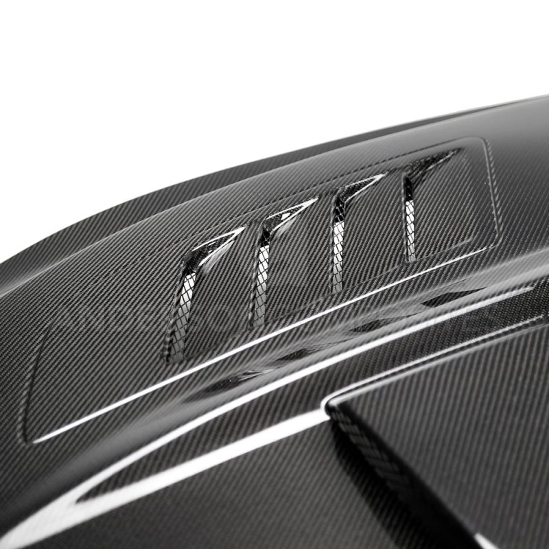 Anderson Composites 2018-2019 Ford Mustang Ram Air Double Sided Carbon Fiber Hood AC-HD18FDMU-AB-DS