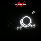 ANZO 2008-2011 Ford Focus Projector Headlights Black 121272